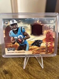 2021 Playoff CHUBA HUBBARD RC #RS-CHU Rookie Stallions Patch Carolina Panthers - Picture 1 of 2