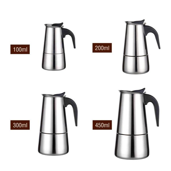 Thickened Italian Espresso Maker Stainless Steel Mocha Coffee Maker Pot for Photo Related