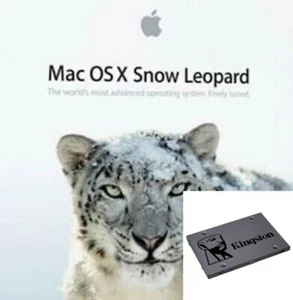 APPLE SOLID STATE DRIVE 256GB 2.5" 7mm SSD SATA HDD MACBOOK OS 10.6 SNOW LEOPARD - Picture 1 of 2