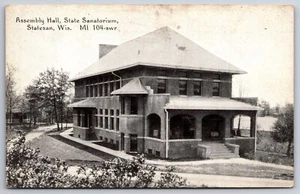 Statesan Wisconsin ~ Salón de Asambleas del Sanatorio de Tuberculosis del Estado ~ c1915 CR Niños - Imagen 1 de 2