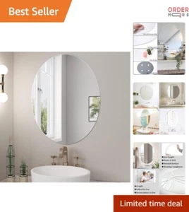 Fogless Shatterproof Acrylic Wall Mirror 17x14 Inch for Bathroom Bedroom - Picture 1 of 9