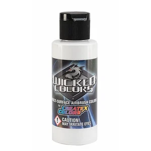Createx Wicked Colors W001 White 16oz. water-based universal airbrush paint - Picture 1 of 2