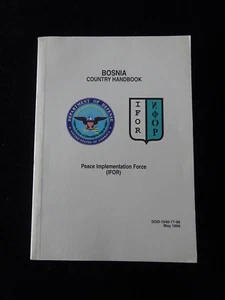 Original USA Buch Bosnia Country Handbook IFOR von 1996 - Picture 1 of 20