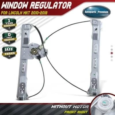 Regulador de ventana eléctrica para pasajero delantero derecho sin motor para Lincoln MKT 10-19 Foto 1 de 4