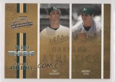 2005 Playoff Absolute Memorabilia Team Tandems /250 Barry Zito Tim Hudson #TT-2