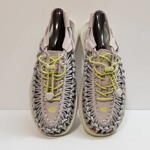 Keen Uneek Slip-On Gray Yellow ParaCord Sandal Shoe Womens Sz 8.5/39 EU 1014640 - Picture 1 of 13