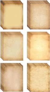 Stationery Paper, 100 Sheets, Aged Look Vintage Antique Old Fashion Parchment... - Picture 1 of 4