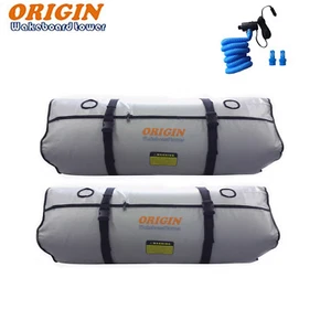Origin Boat Wakeboard Tower Ballast Bag Fat Sac 2x 550 lbs Plus Pump - Picture 1 of 3