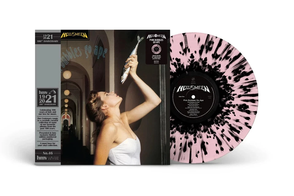 HELLOWEEN Pink Bubbles Go Ape (HMV Exclusive)1921 Centenary Splatter Edition LP - Image 1 of 1