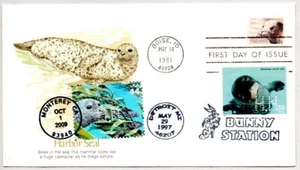 #1882 HARBOR SEAL #4423c KELP FOREST #3105c HAWAIIAN MONK SEALNAKANO PERFINS FDC - Picture 1 of 1