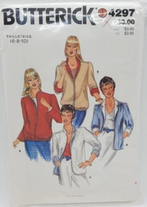 Wendejacke Muster Damen Butterick #4297 Vintage Gr: 6, 8, 10 Frontreißverschluss 31 - Bild 1 von 3