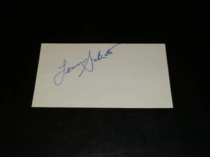 Lenn Sakata (debut 1977) Autographed 3x5 Index Card 1983 Orioles Brewers Yankees - Picture 1 of 3