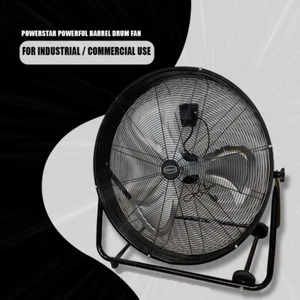 Potente ventilador de tambor de barril industrial comercial rodante oficina metal 24"30"36" - Imagen 1 de 31