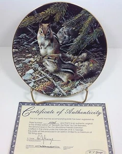 Our Woodland Friends Beneath the Pines Bradford Exchange Plate #2 - Picture 1 of 5