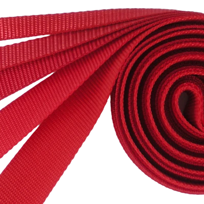 Correas de nailon ligeras rojas - 5 anchos - 2, 5, 10, 25, 50 o 100 yardas Foto 1 de 3