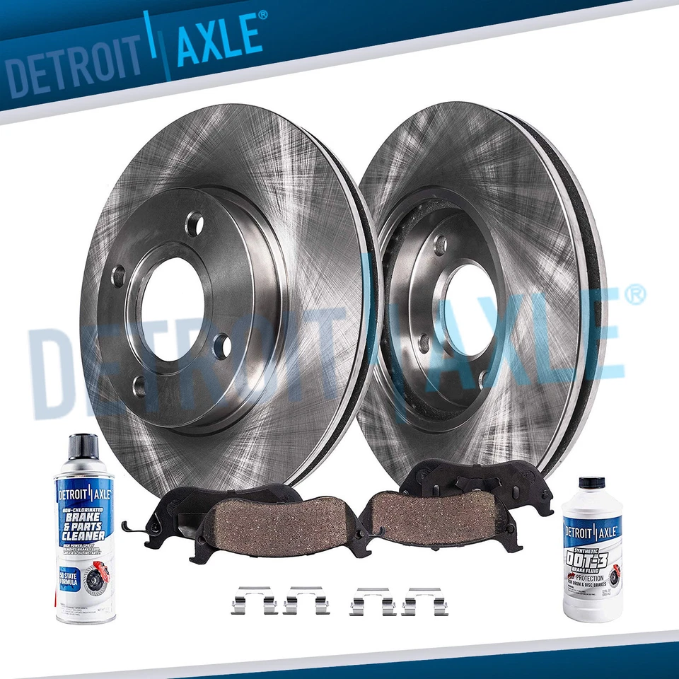 Rotores de freno de disco delanteros 241 mm + pastillas de cerámica para Hyundai Accent 2003 2004 2005 Foto 1 de 4