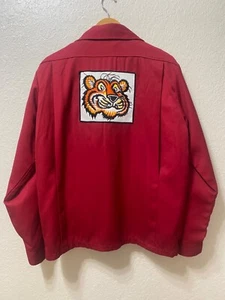 Abrigo Chaqueta Parche Tigre Unitog Años 60 De Colección ¡con Forro! Talla 44 Largo USA Hecho en Unión - Imagen 1 de 12