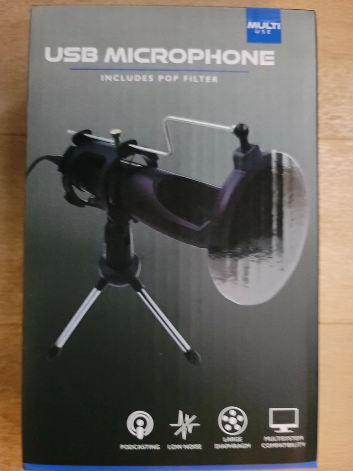 Portable Microphone for Laptop.  USB powered with special Pop Filter included - Image 1 of 1