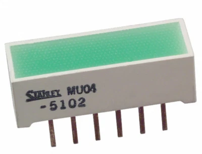MU04-5102 (Lote de 25) Stanley LED Placa de Circuito Barra Indicadora, SIP, Tintado Verde Foto 1 de 4