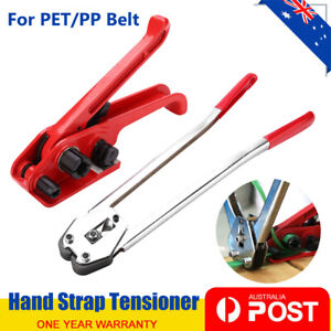 PET/PP Manual Strapping Tool Packing Machine Set Heavy Duty Tensioner + Sealer