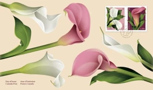 qa. CALLA = YEAR OF THE GARDEN = Official FDC Canada 2022 - Picture 1 of 2