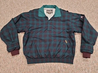 Zero Restriction Jacket Mens Large Tartan Blackwatch Golf Performance Pullover - Image 1 of 4