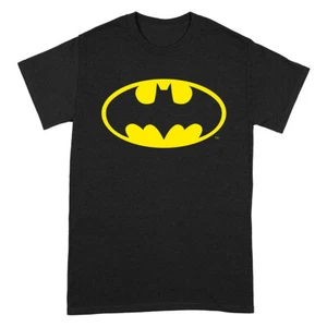 Camiseta de Batman DC Comics Logotipo Oficial Símbolo Negro Nueva - Imagen 1 de 4