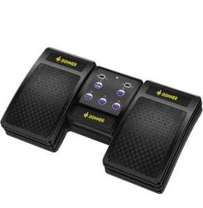 Donner Wireless Page Turner Pedal for Tablets Phone Foot Pedal RechargeableBlack - Picture 1 of 7