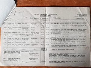 British Railways Salaried Staff Vacancy List 1957 with salaries-Eastern Reg.copy - Picture 1 of 11