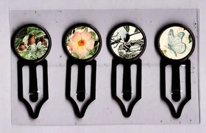 Grafik45 WOODLAND FRIENDS #102 Antik Kupfer (4) Metallclips HANDARBEIT - Bild 1 von 1