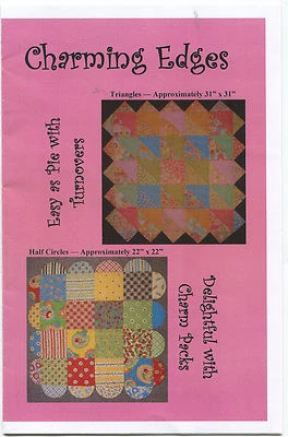 Charming Edges ~ Charm Packs Quilt Quilting Pattern ~ B's Caprice AQ0010 - Image 1 of 2