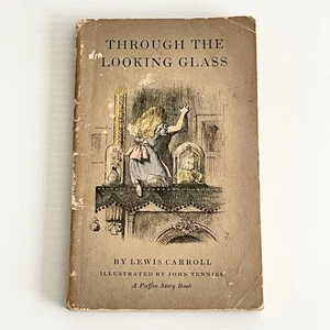 Through the Looking Glass by Lewis Carroll 1950 Vintage Puffin pb. - Bild 1 von 12