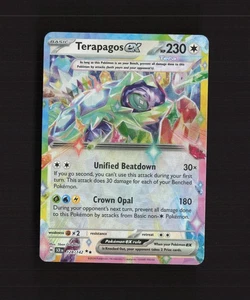 Terapagos ex 128/142 Stellar Crown Ultra Rare Holo Pokemon Card LP+ - Picture 1 of 10