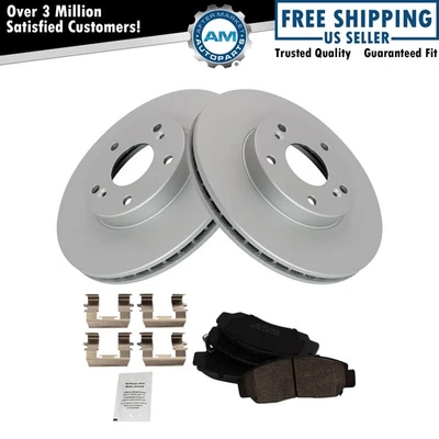 Front Brake Pad & Rotor Kit Fits 2003-2007 Honda Accord 2006-2010 Civic - Image 1 of 4