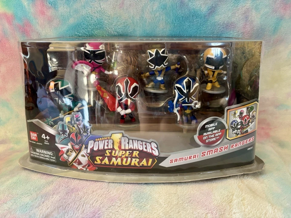 Power Rangers Super Samurai Smash Rangers 5” Figure Set Bandai New - Image 1 of 1