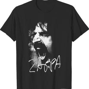Frank Zappa Camiseta Negra Manga Corta Todas las Tallas S-5Xl Camisa Fan XZ1026 - Imagen 1 de 3