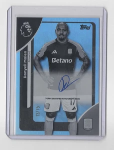 2025-2026 Topps Premier League Donyell Malen refractor blanco y negro automático 13/75 - Imagen 1 de 2