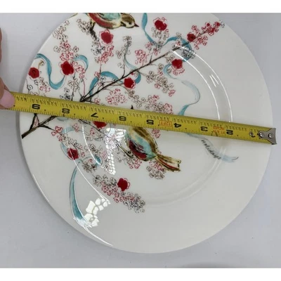 Simply Fine Lenox CHIRP Dinner PLates Set of 2 Christmas/Holiday - Image 1 of 4