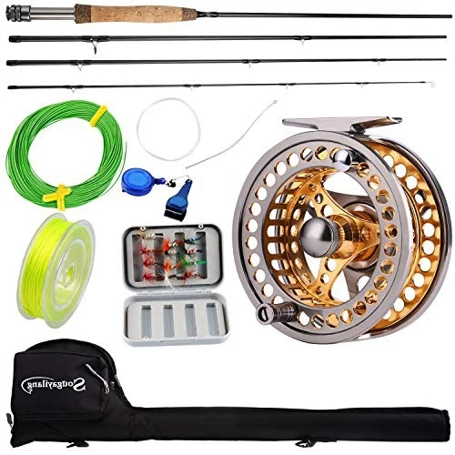 Sougayilang Fly Fishing Rod Reel Combos With Lightweight Portable and Aluminum