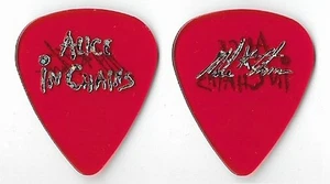 Alice In Chains Mike Starr Red Guitar Pick - Picture 1 of 1