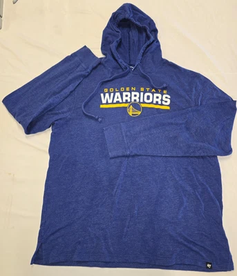 Golden State Warriors '47 Camiseta con Capucha Grande Azul NBA Baloncesto Manga Larga Foto 1 de 4