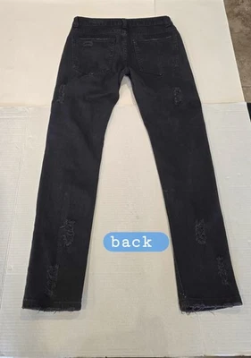 Forever 21 Vaqueros Hombre Talla 30×30 Negro Cremalleras Laterales. Unisex  Foto 1 de 4