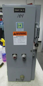 💥SQUARE D SIZE 2 FUSED COMBO STARTER 110/120V COIL 25 HP 3Ø 8538 SDG16 - Picture 1 of 13