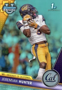 🏈 Jeremiah Hunter 2023 Bowman U Chrome 1st Bowman Aqua 271/299 #69 - Picture 1 of 2