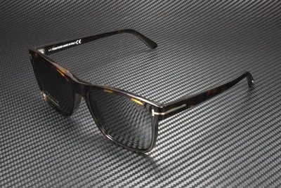 Gafas de sol para hombre Tom Ford Giulio FT0698 52D brillantes Dk Havana polarizadas a humo 59 mm Foto 1 de 4