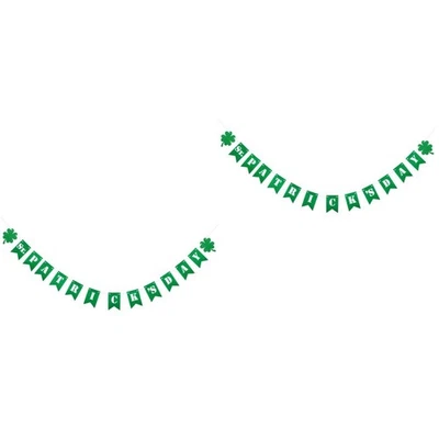  2 stücke 2 Meter st.Patrick's Day Shamrock Banner Clear Bunting Girlande - Bild 1 von 4