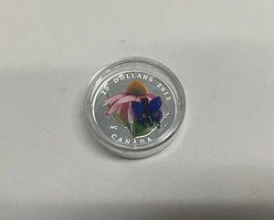 Moneda de plata fina de $20 2013 - Coneflower púrpura y azul cola oriental - Imagen 1 de 2