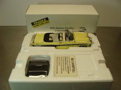 Danbury Mint 1956 Desoto Firefight кабриолет масштаб 1/24 литой желтый/черный 🔥 - Изображение 1 из 4
