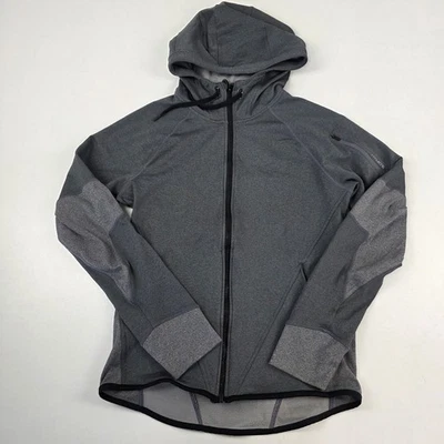 Hylete Linear Tech Hoodie Gray Full Zip Tech Pockets Size Medium Athletic  - Image 1 of 4