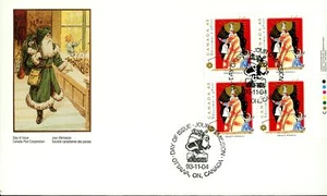 Canada FDC#1499 -PB- Swiety Mikolaj and Gwiazdka, Poland (1993) 43¢ - Picture 1 of 1